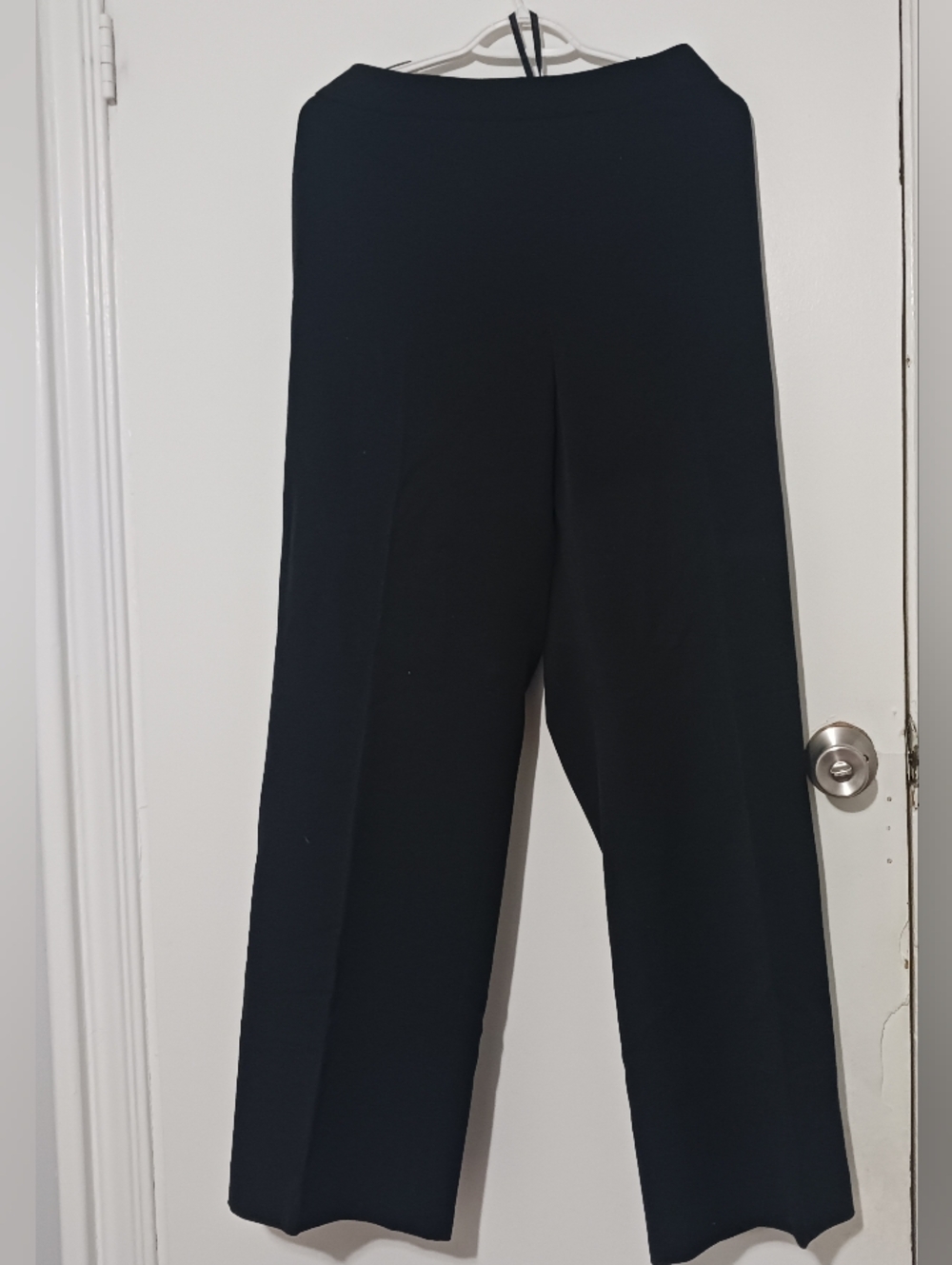 Le Suit Black High-Waisted Wide Leg Side-Zip Trouser